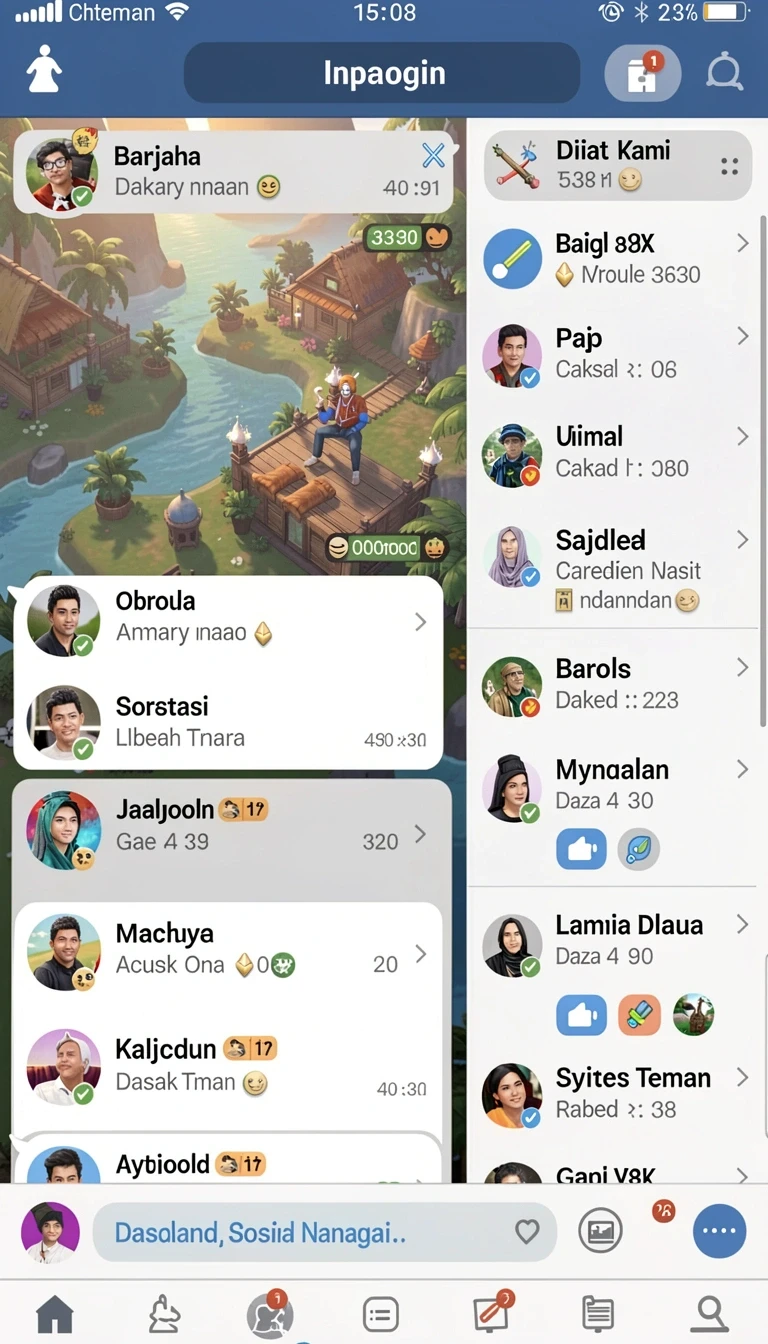 Tampilan utama aplikasi wayang88 App APK Terbaru yang intuitif dan efisien.